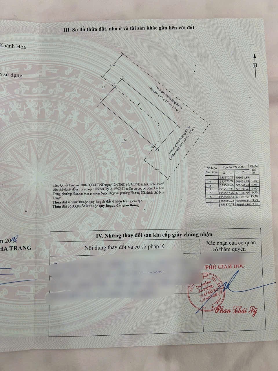 LÔ GÓC HẺM 85 HƯƠNG LỘ NGỌC HIỆP, PHƯỜNG TÂY NHA TRANG.