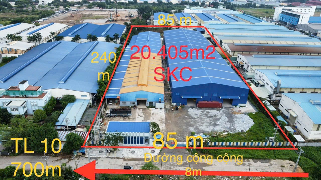 Bán nhà xưởng tdt 20.405m2 skc xã Đức Hòa Hạ, Đức Hòa giá 130 tỷ 2