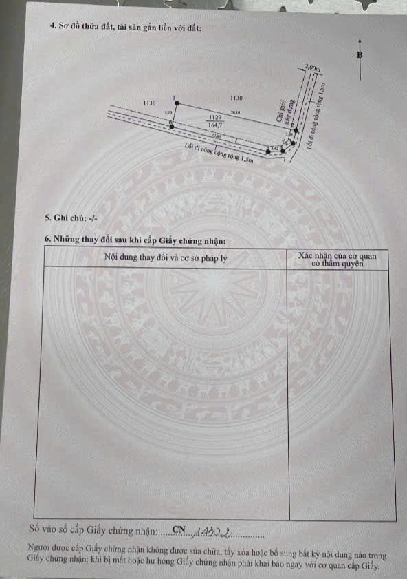 Bán đất tặng nhà cấp 4 xã LOng Hựu 165m2 lô góc 2 mt đường giá báo rẻ 600tr 5