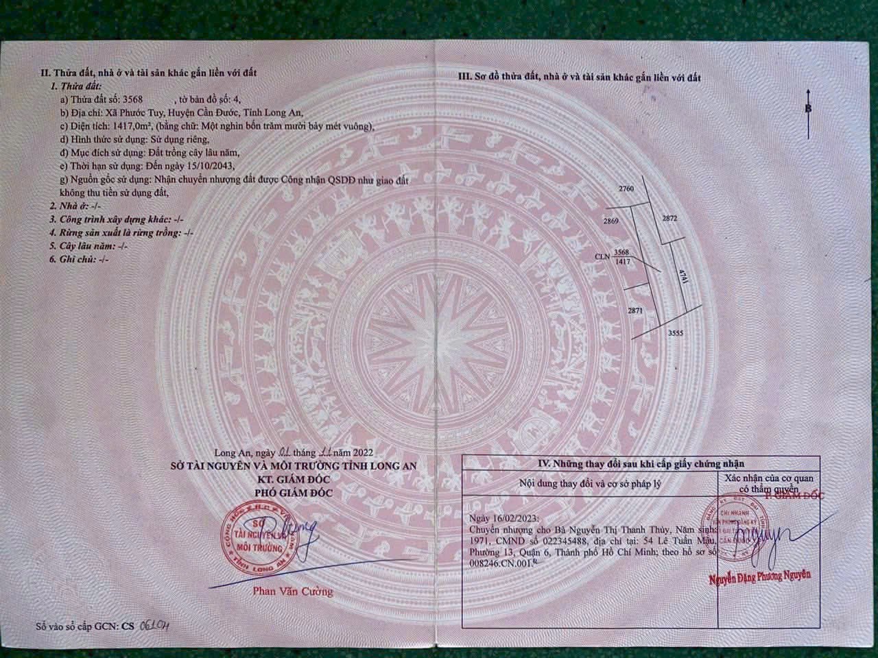 Đất vườn giá rẻ 917m2 mt xe 3 gác xã Phước Tuy chỉ 600tr 4