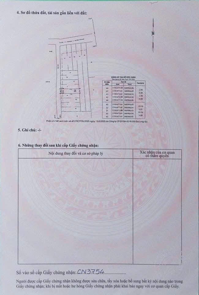 Bán 6 lô thổ thổ cư F0 đường 6A, xã Vĩnh Lộc B dt 100m2 giá 3,2 tỷ / lô 3