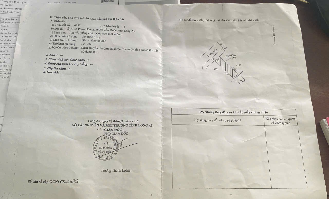 Đất nền 100m2 kdc Phước Đông cần bán gấp giá rẻ 950tr 4