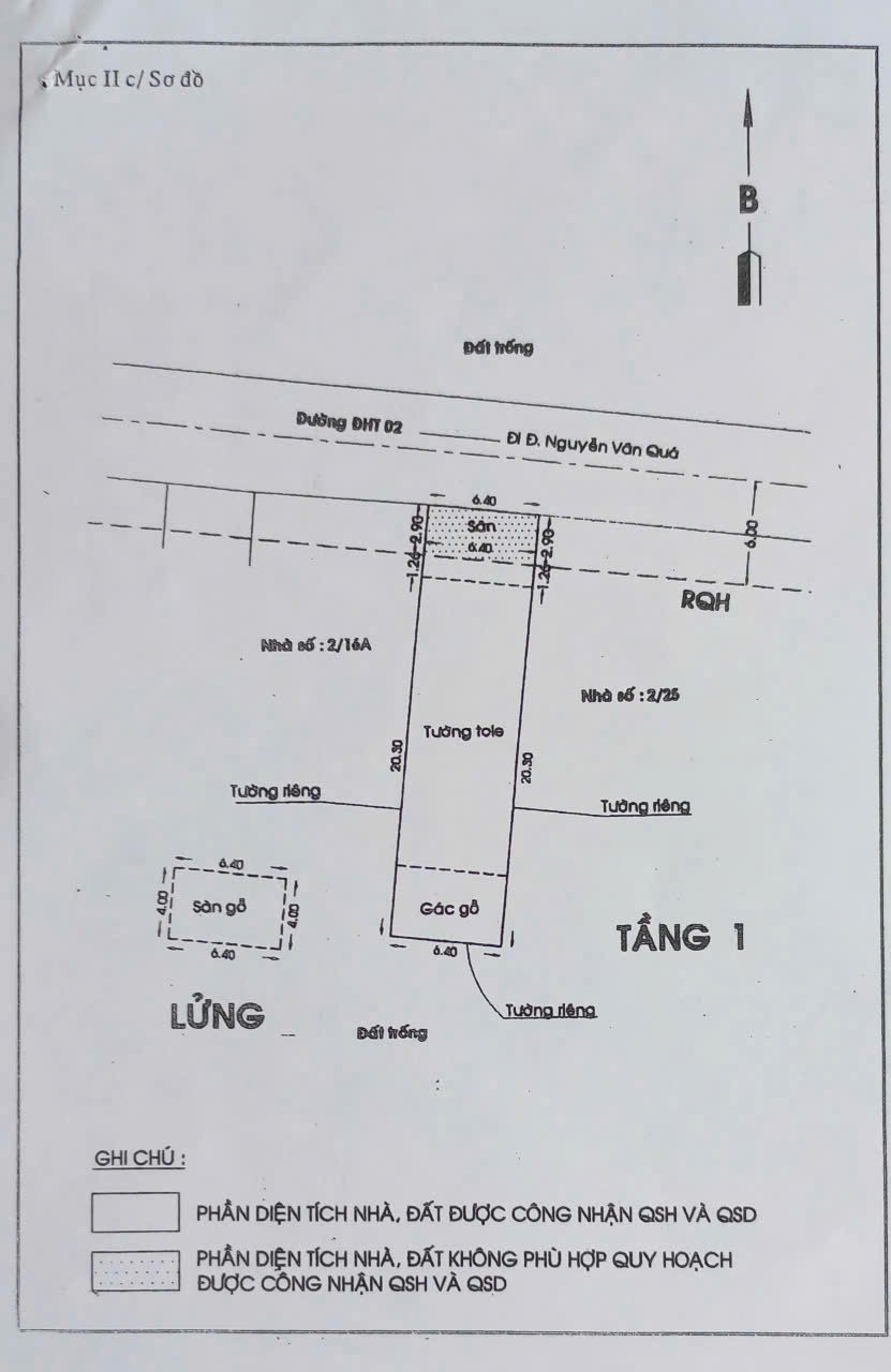 NHÀ + ĐẤT (6.4X24.5) MẶT TIỀN ĐÔNG HƯNG THUẬN 42 CHỢ CÂY SỘP, Q12 KD CỰC ĐỈNH 2