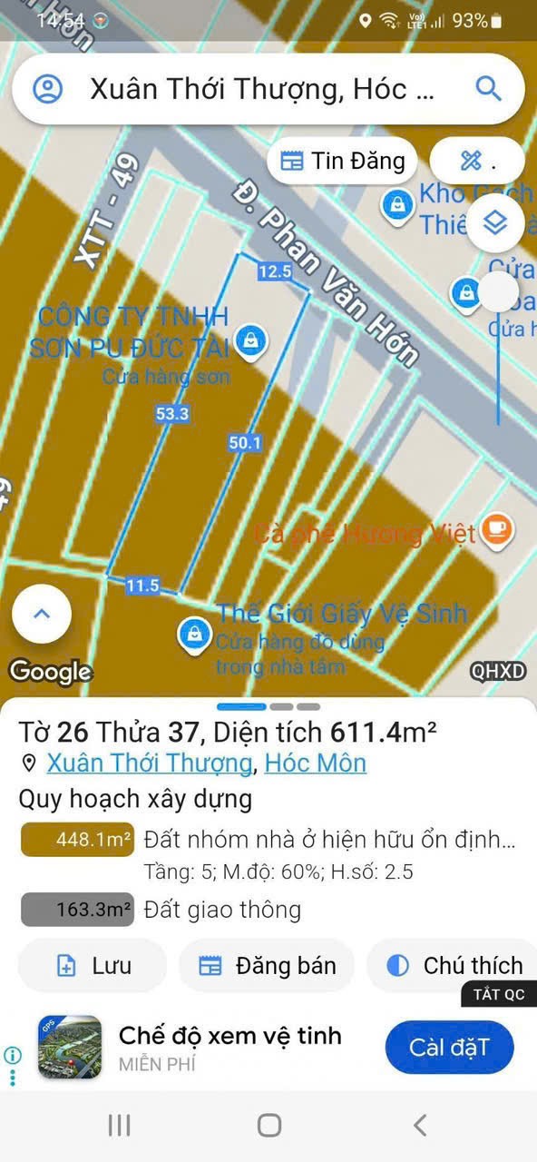 BÁN ĐẤT TẶNG NHÀ (12x51) MẶT TIỀN PHAN VĂN HỚN – GIÁ CHỈ 40.2 TỶ TL! 3