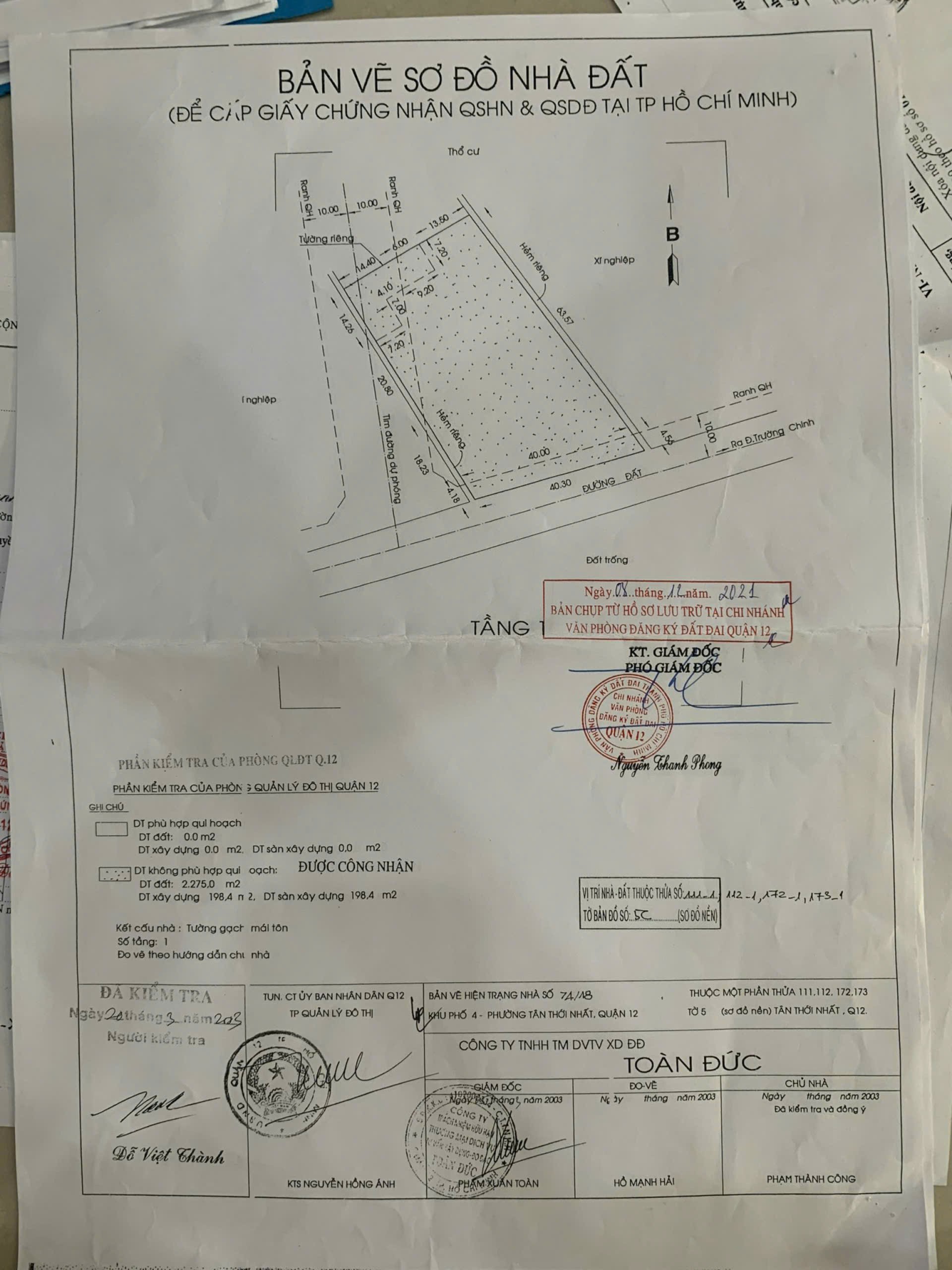SIÊU VỊ TRÍ – ĐẤT MẶT TIỀN TÂN THỚI NHẤT 17, Q12 PHÙ HỢP XÂY CHUNG CƯ / TRƯỜNG HỌC 3