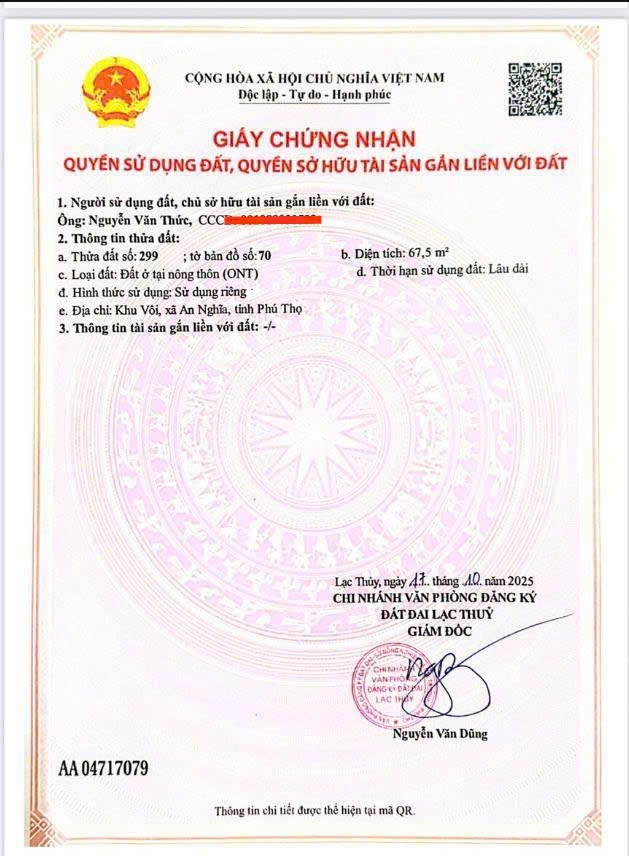 VK CK tôi được ông cha để lại mảnh đất 80m2 ở thị trấn tôi đi làm ăn xa nên cần bán gấp 4