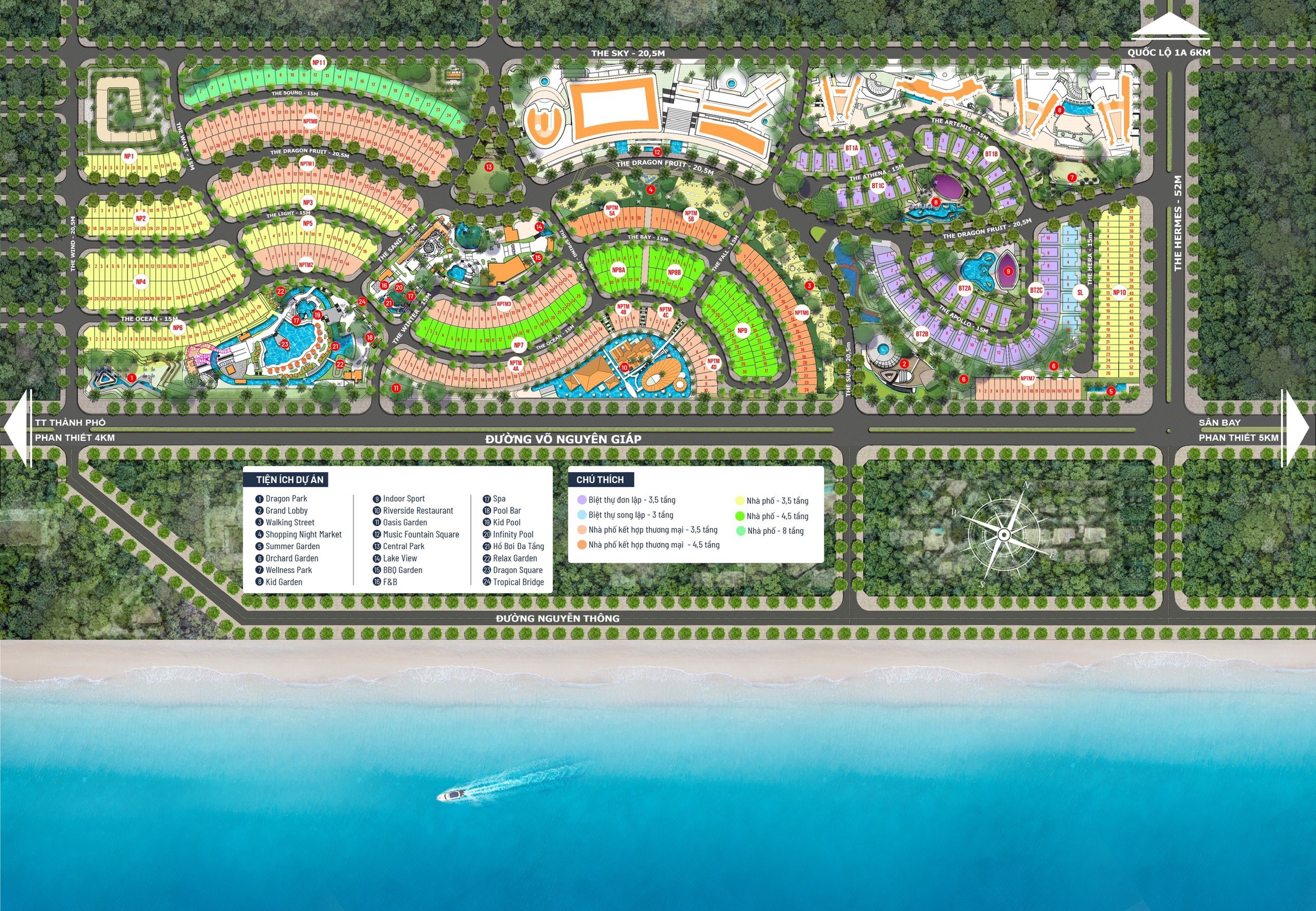 Cần bán Nhà mặt tiền dự án Mũi Né Summer Land Resort, Diện tích 100m², Giá 7 Tỷ 6