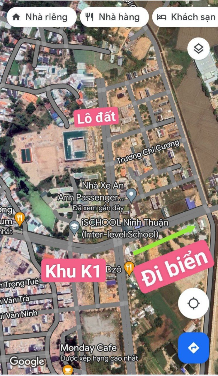 Cần bán lô đất gần biển Ninh Chữ . Sổ riêng , thổ cư . TP Phan Rang - Tháp Chàm .