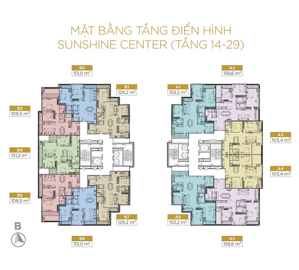 Cần bán Căn hộ chung cư dự án Sunshine Center, Diện tích 145m², Giá 05252 Triệu 3