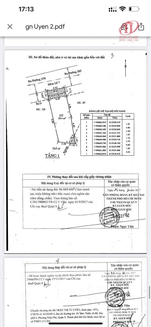 BDS HÙNG VĨ LAND nhà cấp 4 MT hẻm 106 đường 385, P.TNP A,Thủ Đức 2/12/2022 2