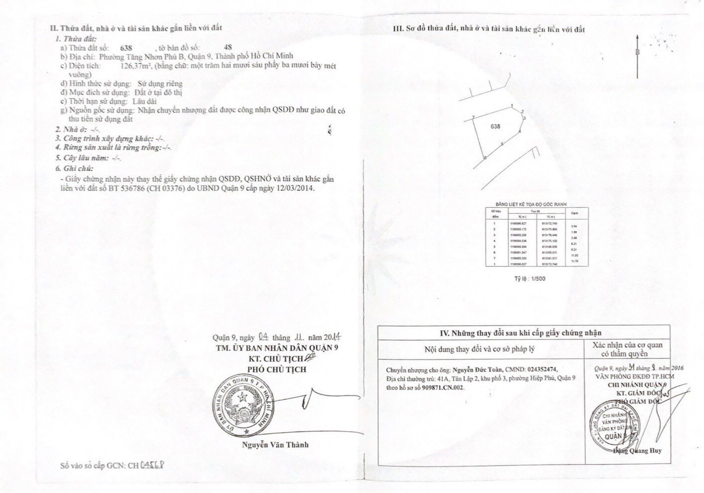 Cần bán Đất đường Đình Phong Phú, Phường Tăng Nhơn Phú B, Diện tích 126m², Giá Thương lượng 2