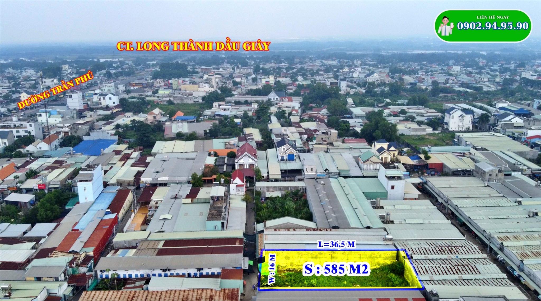 Cần bán thửa đất 585m2 tại xã Phước Thiền Nhơn Trạch - Quận Cam 5