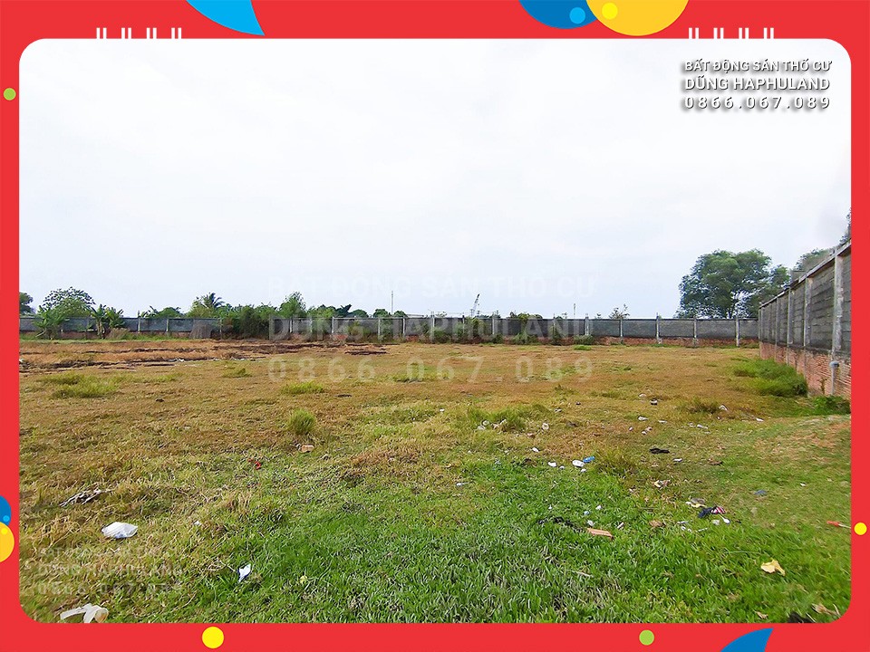 Q12. 17,x triệu/m2. 5900m2 đất thổ cư, ngang 45M, gần Đại học Nguyễn Tất Thành, đường 6M. 1