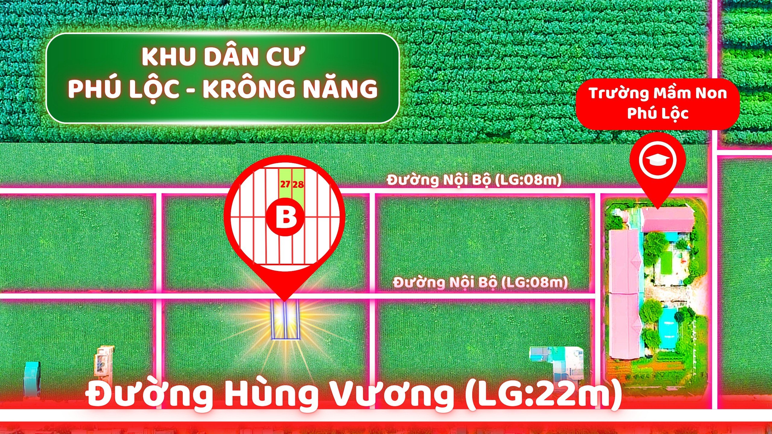 Bán cặp đất nằm ngay UBND giá 6xxtriệu/lô (x tiểu học) 2