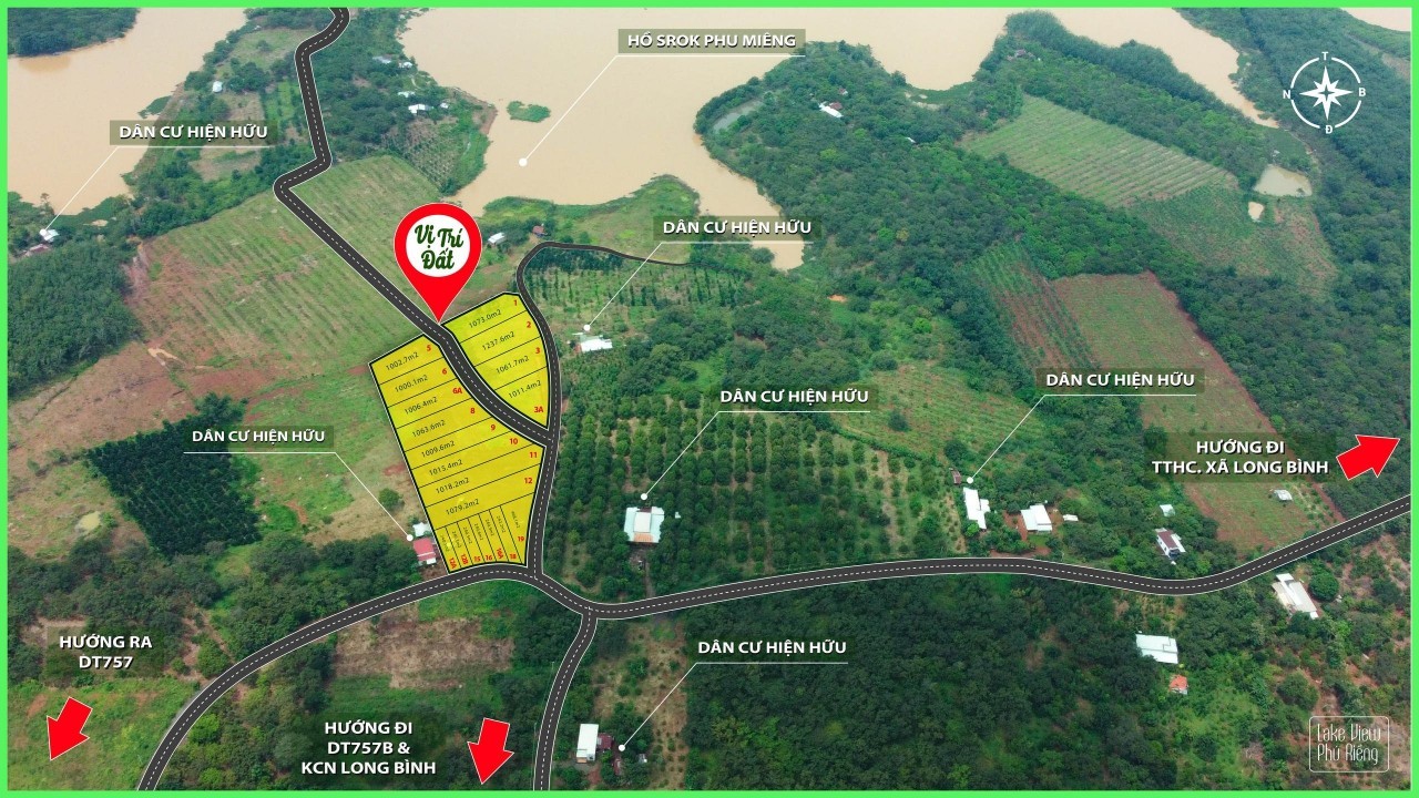 Chính chủ bán gấp lô đất view hồ  240m2 sẵn sổ 100m2 thổ cư tại Bình Phước chỉ 360tr 5