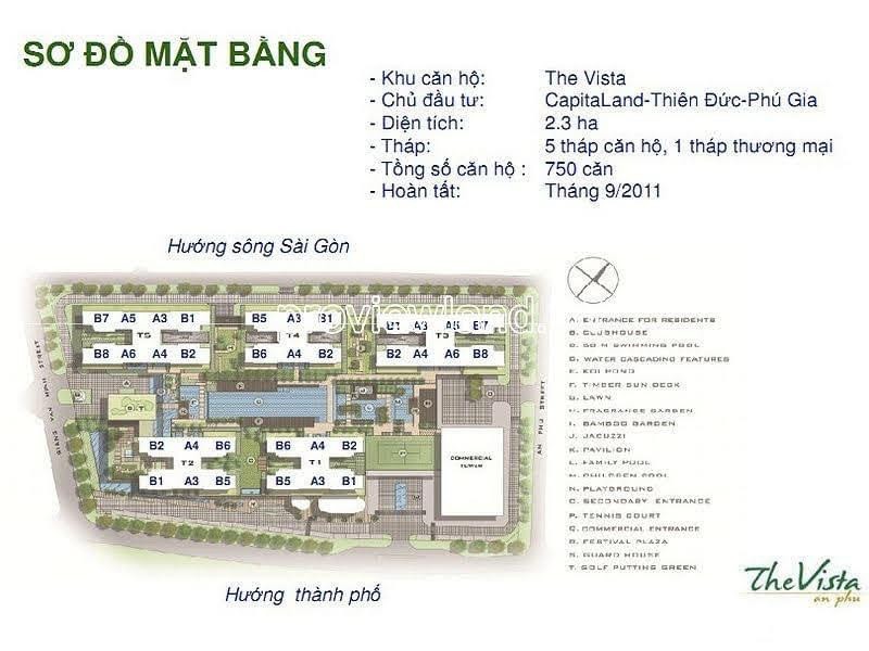 Cho thuê Căn hộ chung cư dự án The Vista An Phú, Diện tích 135m², Giá 33 Triệu/tháng 2