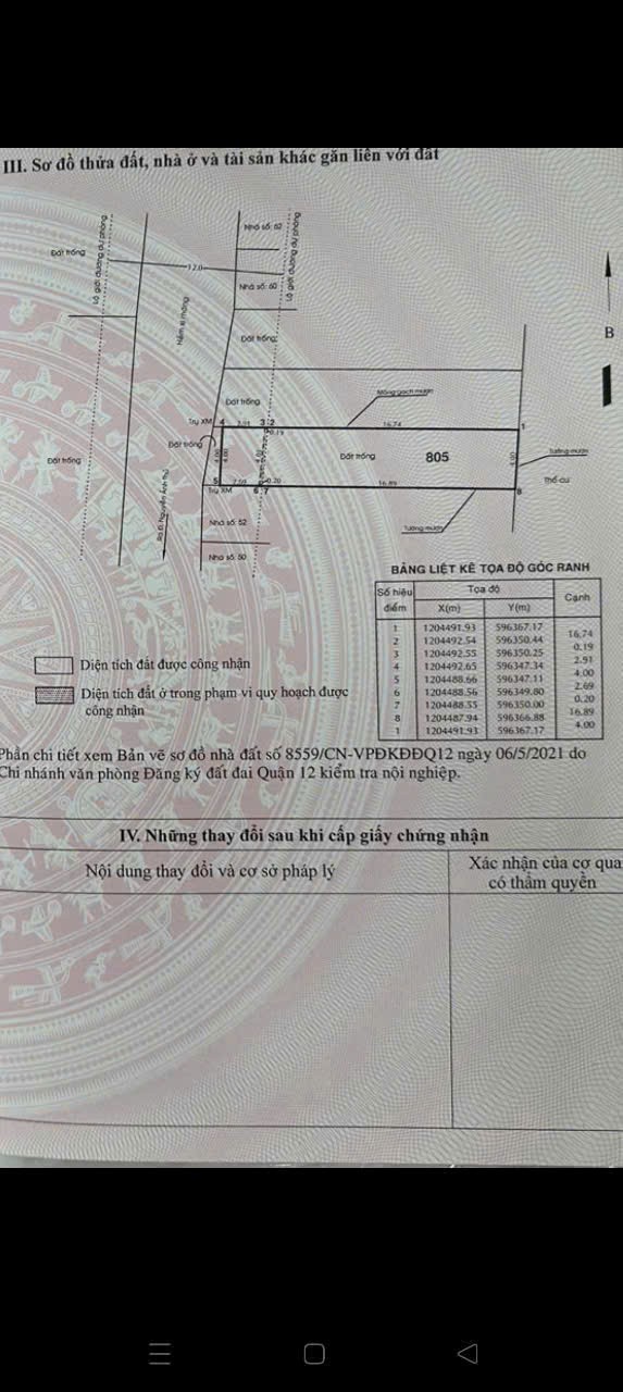 Bán Lô Đất khu phân lô Đồng Bộ Hiệp Thành 02, P. Hiệp Thành, Q12 giá 3.5 tỷ