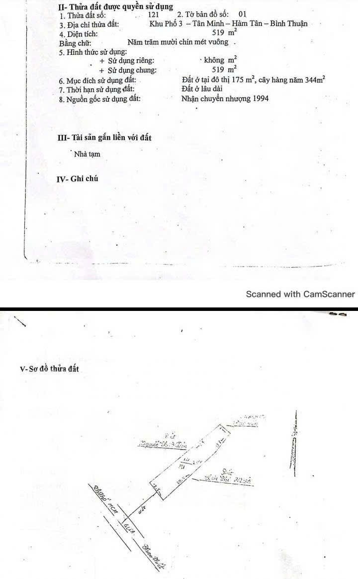 Bán 1200m2 Đất Nhà Xưởng Mặt Tiền QL1A, Thị trấn Tân Minh, Hàm Tân, Bình Thuận. Thuận Tiện Kinh 4