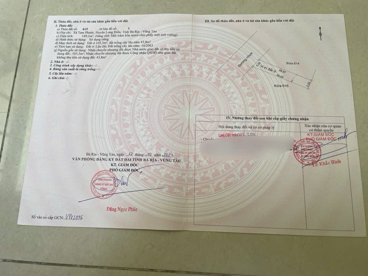 Cần bán Đất đường Tỉnh lộ 44, Thị trấn Phước Hải, Diện tích 150m², Giá 9 Triệu/m²