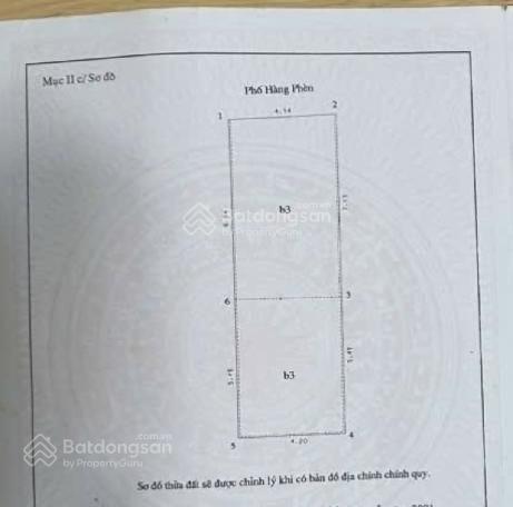 Gía Tốt ! Mặt Phố Hàng Phèn 4 Tầng Khung Cột Ô Chờ Thang Máy Chỉ 46 Tỷ