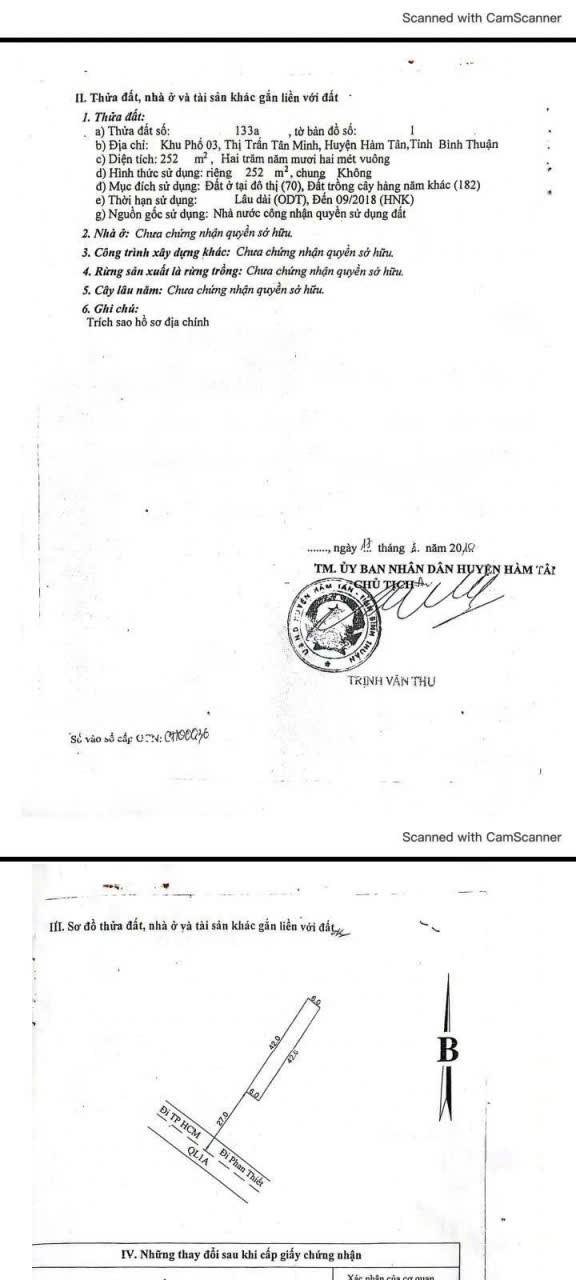 Bán 1200m2 Đất Nhà Xưởng Mặt Tiền QL1A, Thị trấn Tân Minh, Hàm Tân, Bình Thuận. Thuận Tiện Kinh 5