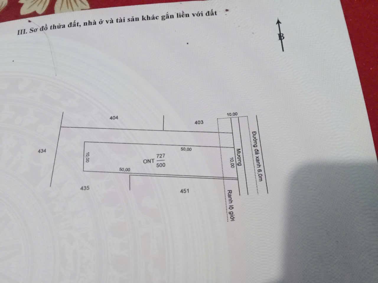 Bán đất thổ cư xã Đức Lập Hạ dt 500m2 đường đá xanh 6m giá 2,3 tỷ 2