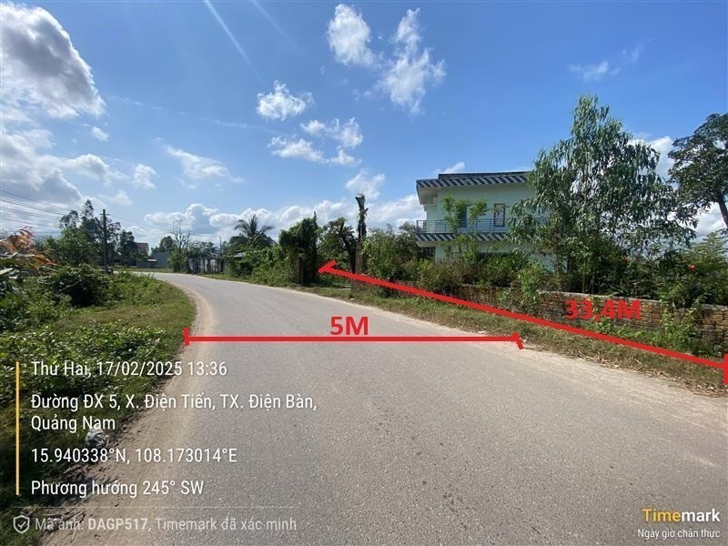 Bán đất thôn 2 Thái Sơn, phường Điện Bàn Bắc, TP Đà Nẵng.