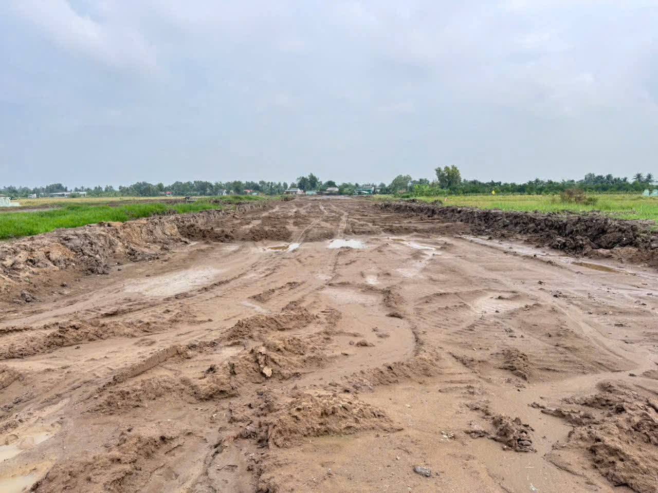 3 nền thổ cư đường beton 4m ở xã Đức Tân , Tân Trụ dt 130m2 giá 390 triệu / nền