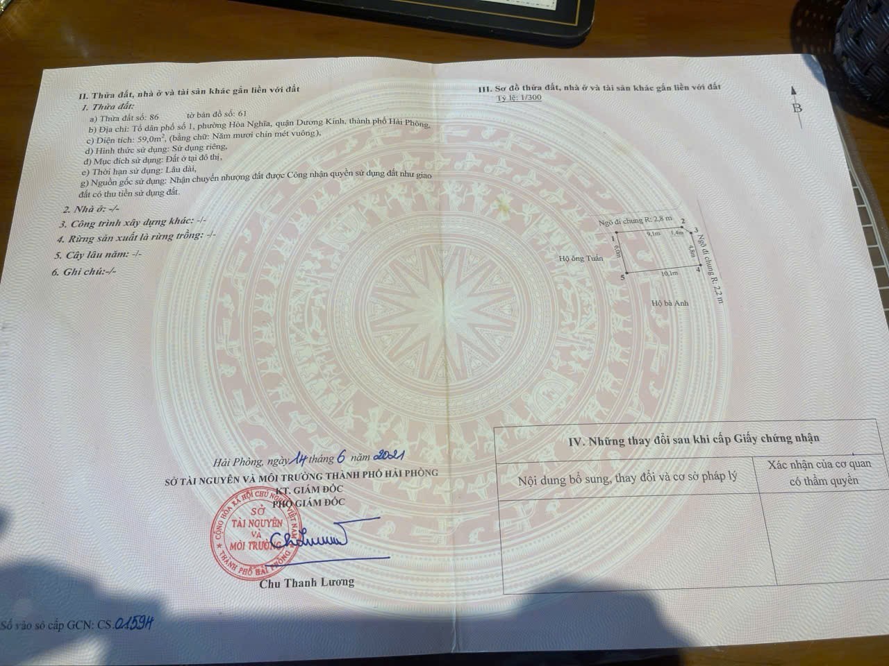 LÔ GÓC 59M² GIÁ CHƯA ĐẾN 2 TỶ – SÁT ĐƯỜNG HẢI PHONG, HÒA NGHĨA  ZALO 0567 222 555 5