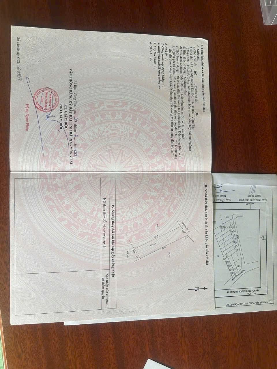 Cần bán Đất đường Tỉnh lộ 44, Thị trấn Phước Hải, Diện tích 144m², Giá 1.2 Tỷ