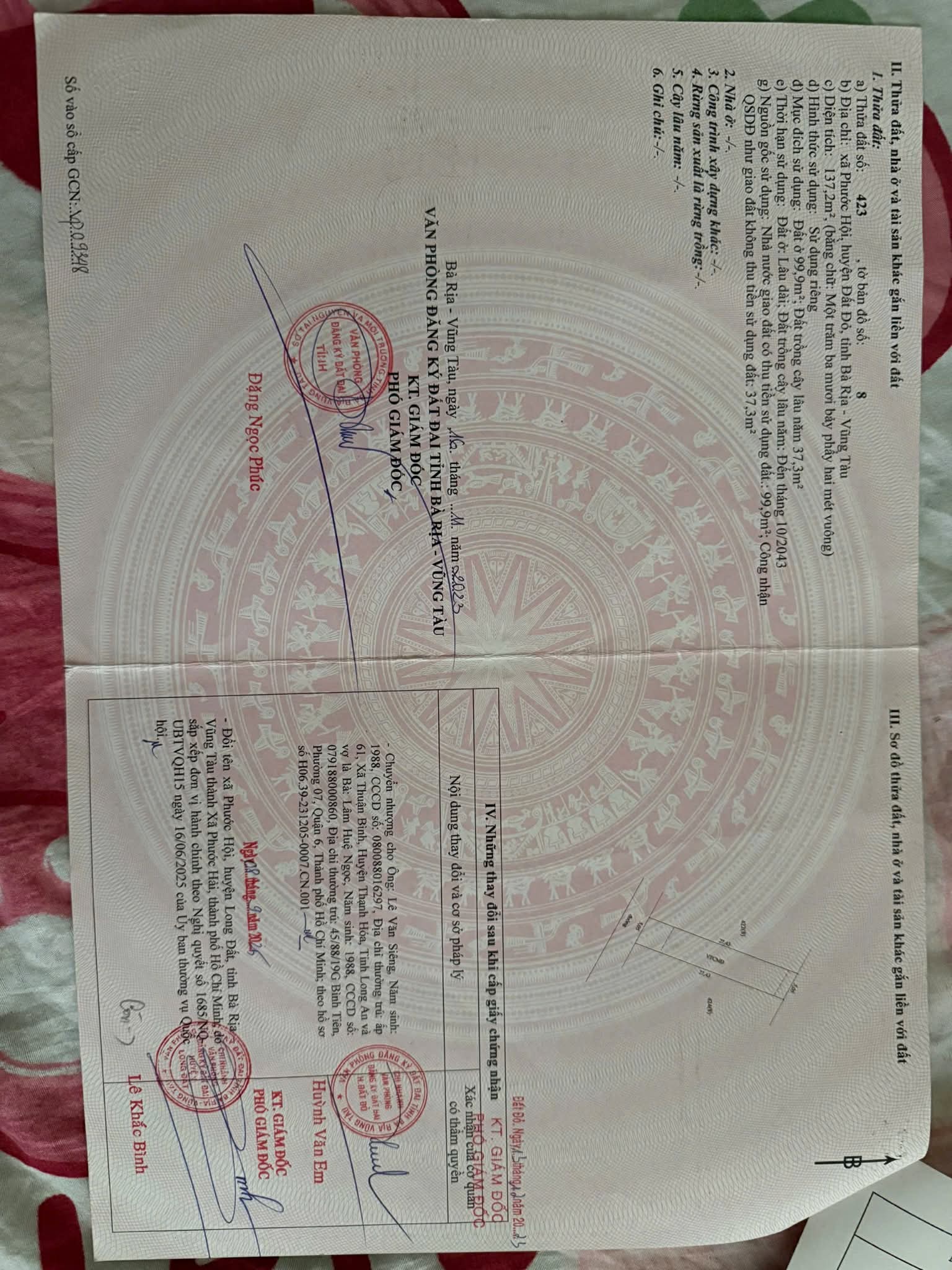 Cần bán Đất đường Võ Văn Kiệt, Xã Phước Hội, Diện tích 137m², Giá 1.2 Tỷ