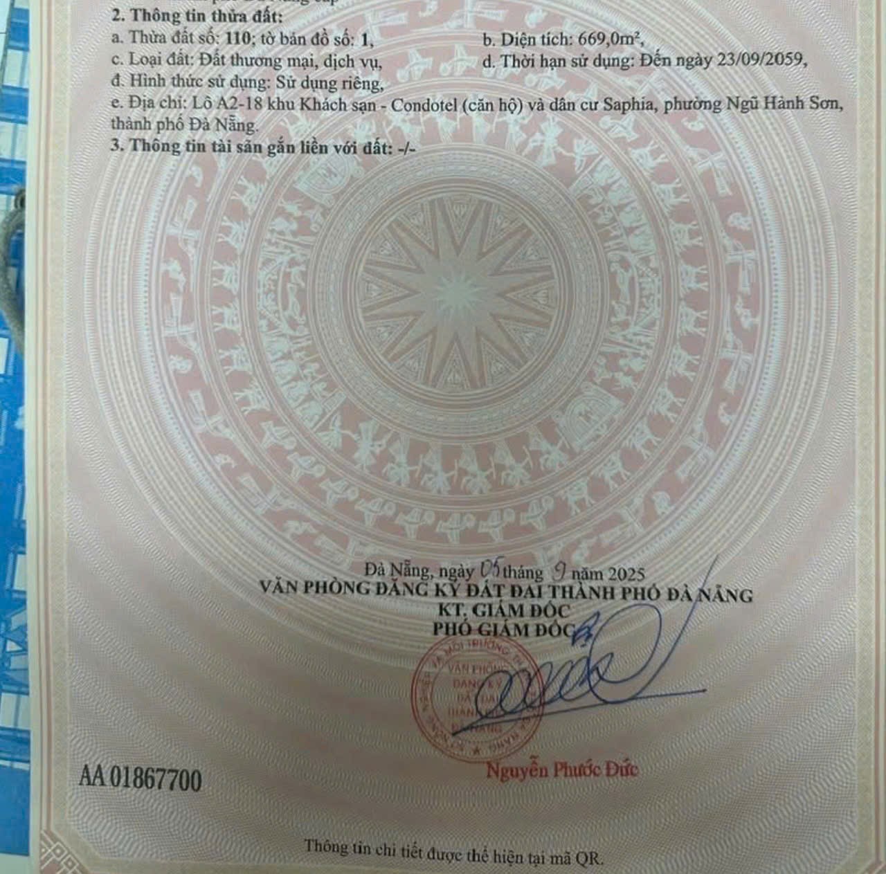 Cần bán Đất đường Minh Mạng, Phường Hòa Quý, Diện tích 669m², Giá 56,8 Tỷ 3