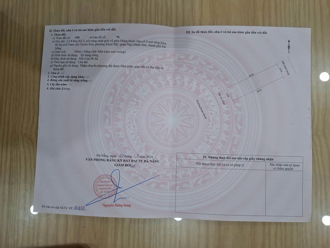 100m2/ 9,5  tỷ, Đất đường  ĐOÀN KHUÊ, NHSơn, Đ Nẵng,sát  600 GIƯỜNG