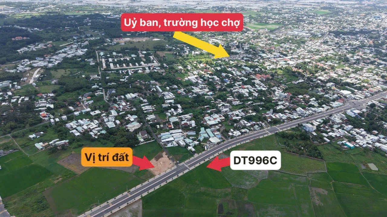 ĐẤT THỔ CƯ MẶT TIỀN TL44B NGAY UBND XÃ LONG ĐIỀN