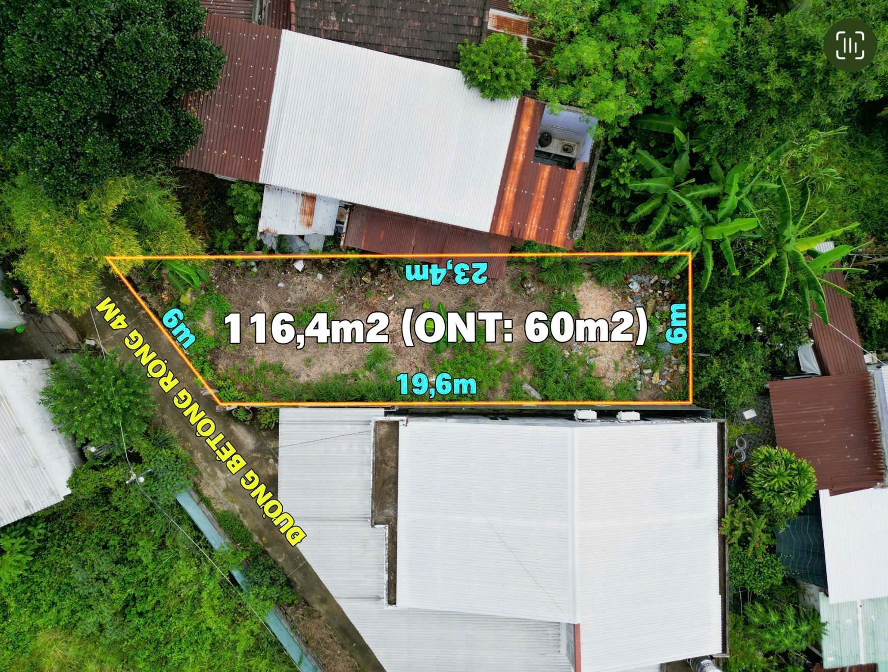 Bán đất Suối Hiệp thôn Thủy Xương sau lưng Công ty Yến Sào Khánh Hoà đi vào 2