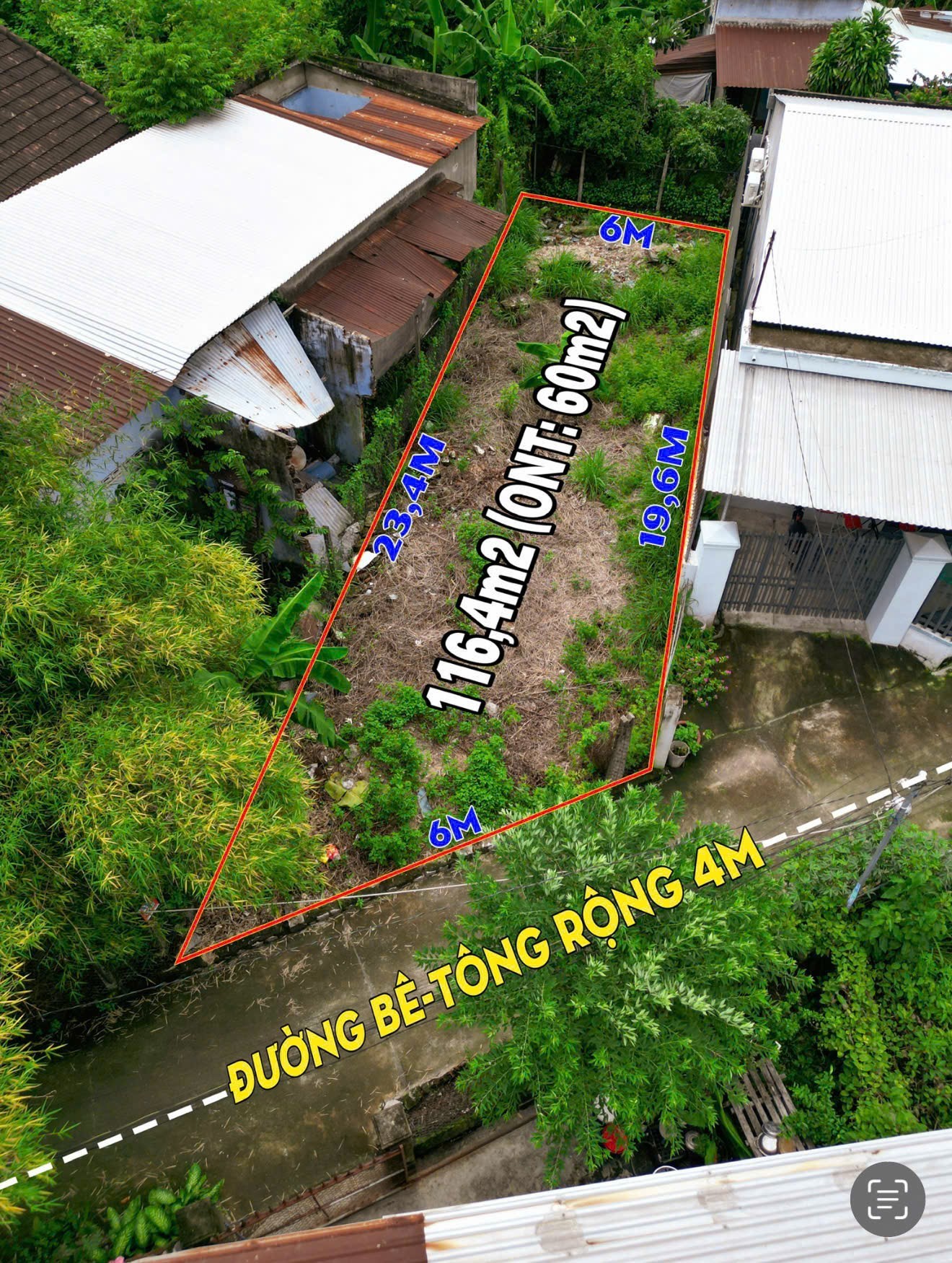 Bán đất Suối Hiệp thôn Thủy Xương sau lưng Công ty Yến Sào Khánh Hoà đi vào 3