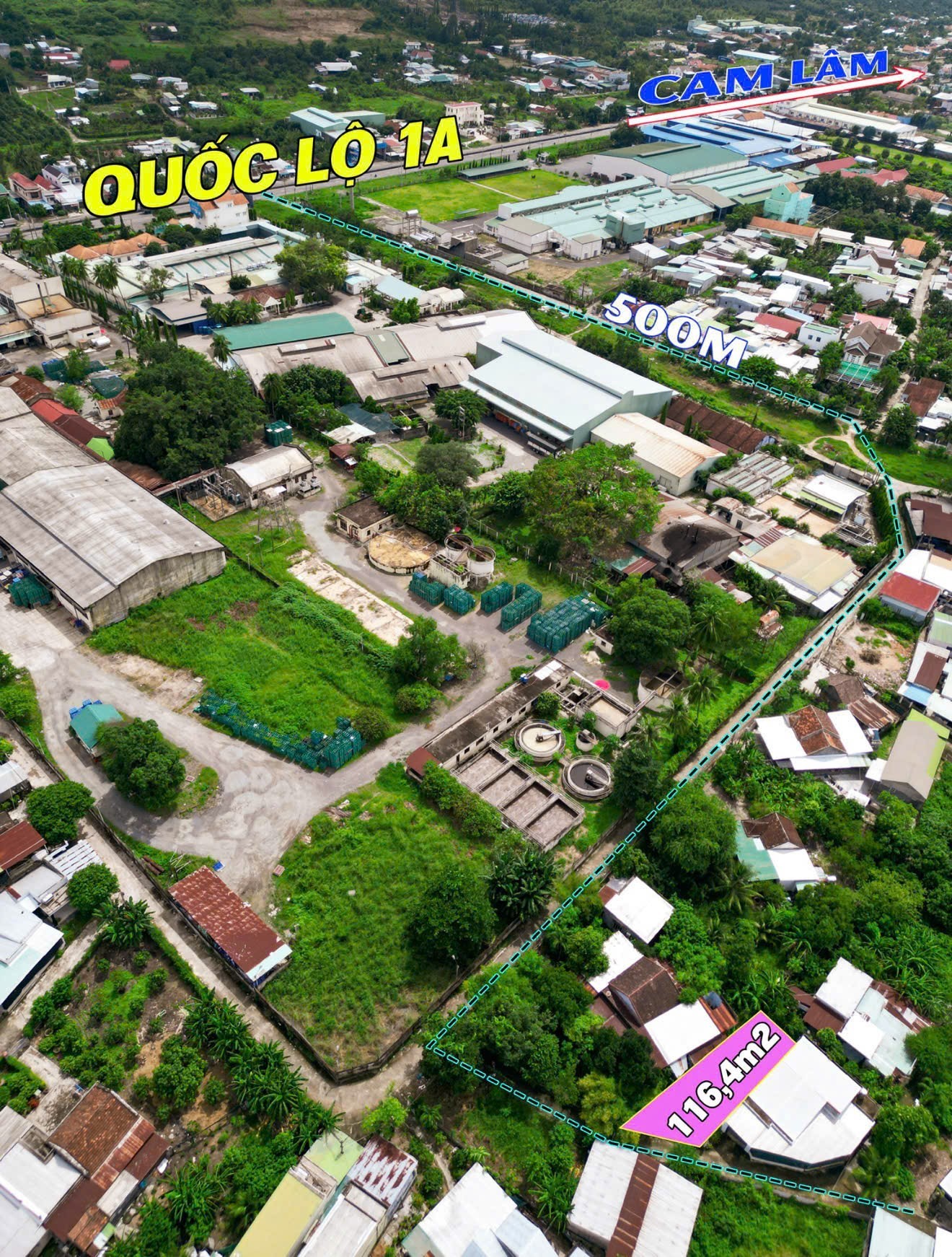 Bán đất Suối Hiệp thôn Thủy Xương sau lưng Công ty Yến Sào Khánh Hoà đi vào 5