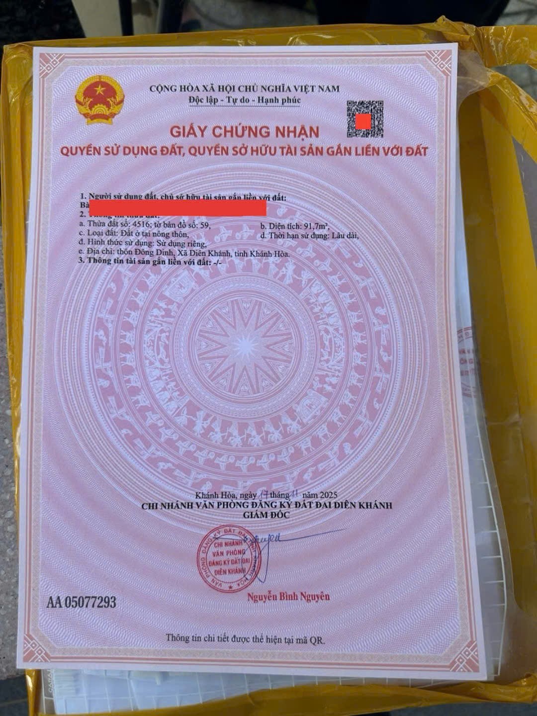 Bán đất Diên Toàn thôn Đông Dinh full thổ cư đường thông ra Quốc Lộ 1A và Nguyễn Trãi 6