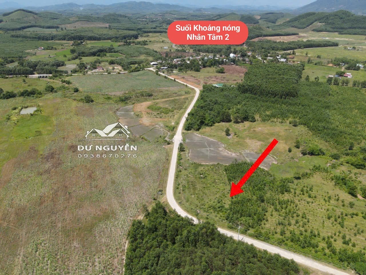 Bán đất Khánh Hiệp full thổ cư mặt đường liên thôn gần suối khoáng nóng Nhân Tâm 2