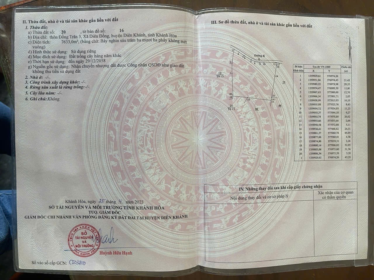 Bán đất vườn Diên Đồng giá rẻ đường bê tông oto vào tận nơi - tặng vườn keo trên đất 7