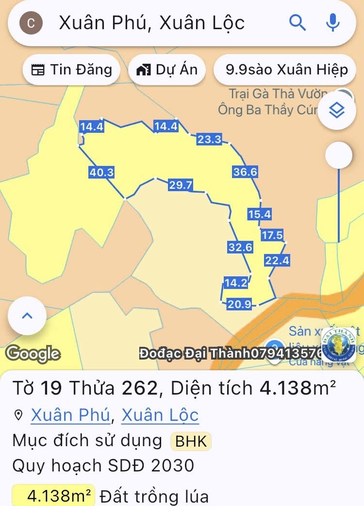 Cần bán Đất Xã Xuân Phú, Xuân Lộc, Diện tích 7990m², Giá Thương lượng 2