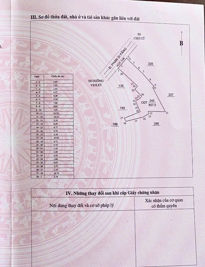 Cần bán Đất Thị trấn Sa Pa, Sa Pa, Diện tích 860m², Giá 90 Triệu/m²