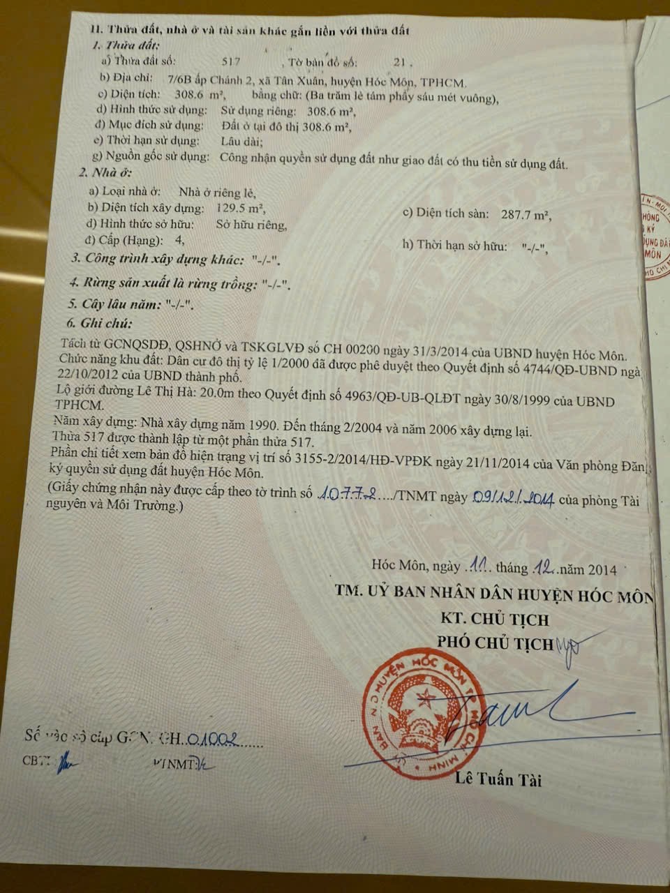 BÁN GẤP NHÀ MẶT TIỀN LÊ THỊ HÀ – HÓC MÔN – HÀNG HIẾM GIỮA TRUNG TÂM! 2