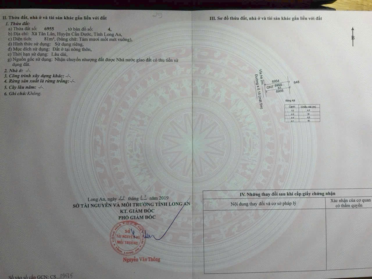 Đất nền 81m2 kdc Tân Lân 5 Hiệp chủ bán xả lỗ 650tr 5