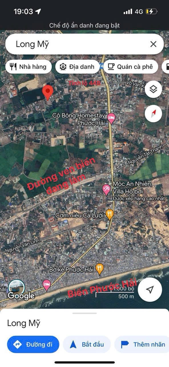 Cần bán Đất đường Tỉnh lộ 44A, Thị trấn Phước Hải, Diện tích 803m², Giá Thương lượng