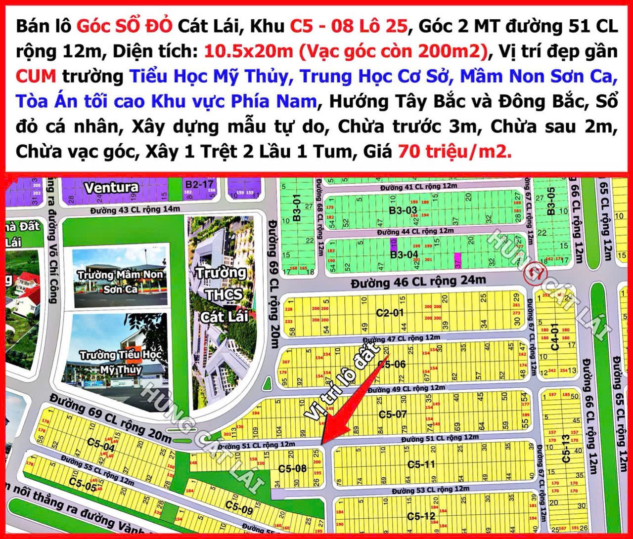 Cần bán Đất Phường Cát Lái, Quận 2, Diện tích 199m², Giá 70 Triệu/m² 2