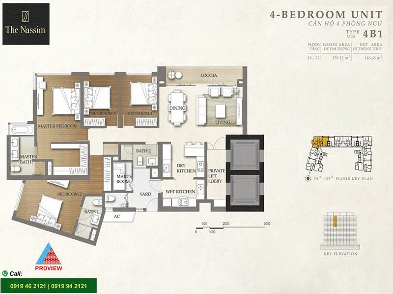 Cho thuê Căn hộ chung cư Quận 2, Hồ Chí Minh, Diện tích 159m², Giá Thương lượng