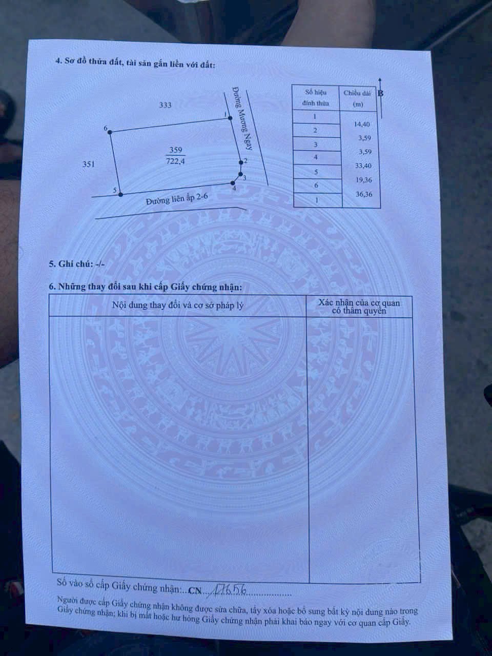 Đất thổ cư 722m2 mt xe hơi xã Phước Đông hàng phân lô bán nền rẻ 2 tỏi 6 3