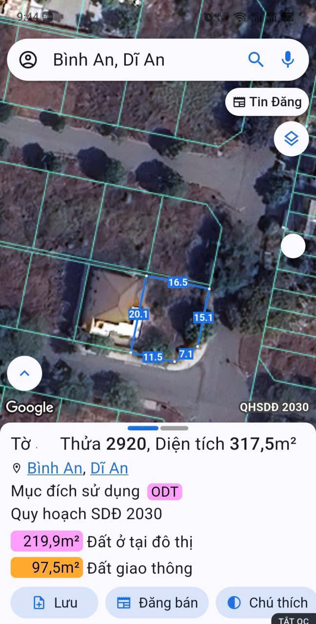 Cần bán Đất Dĩ An, Bình Dương, Diện tích 300m², Giá Thương lượng 3