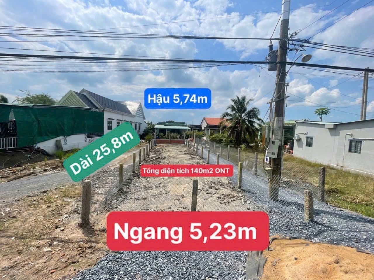 Bán đất thổ cư 2 mặt tiền tl 816 ấp 4, xã Bình Đức, Bến Lức dt 140m2 giá 1,97 tỷ 4